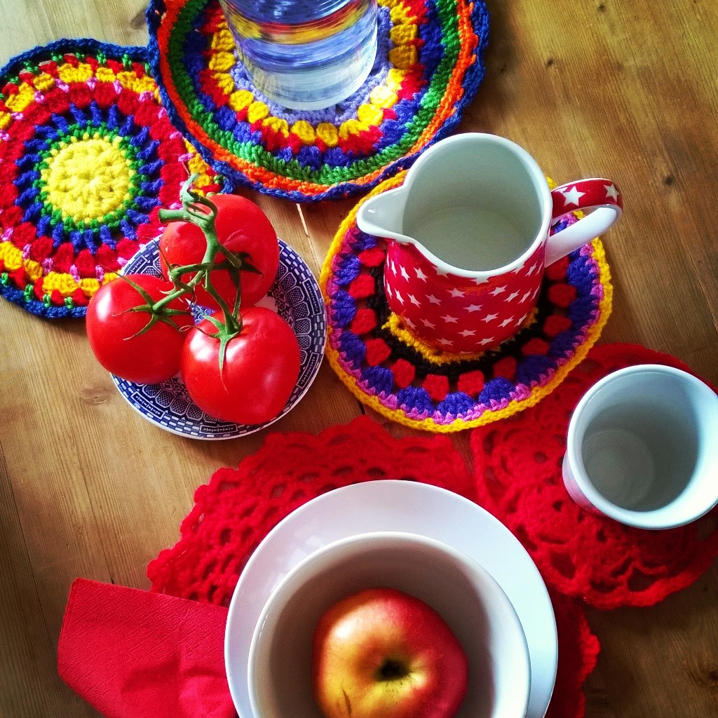 Tomaten und Apfel